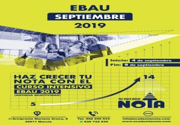 Curso intensivo de preparación para la EBAU 2019 Septiembre