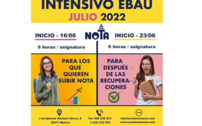 Nuevos Cursos intensivos EBAU