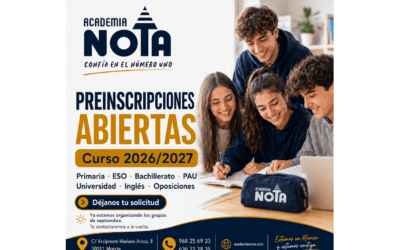Ya estamos preparando el nuevo curso en Academia Nota
