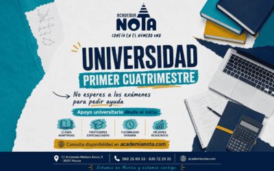 Apoyo universitario para el primer cuatrimestre en Academia Nota